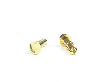 Gold Battery Bullets, Low Profile, 5mm to 4mm