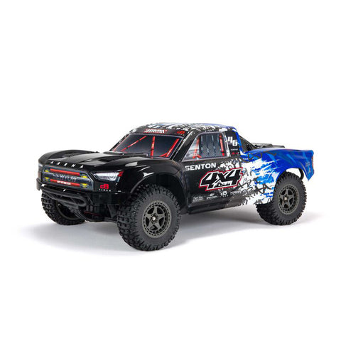 ARRMA ARA4303V3T1 Senton V3 3S Brushless 1/10 4X4 Short Course Truck RTR, Blue