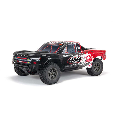 ARRMA ARA4303V3T2 Senton V3 3S Brushless 1/10 4X4 Short Course Truck RTR, Red