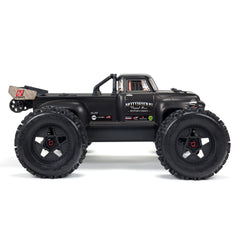 Notorious V5 6S BLX 1/8 4X4 Stunt Truck RTR, Black