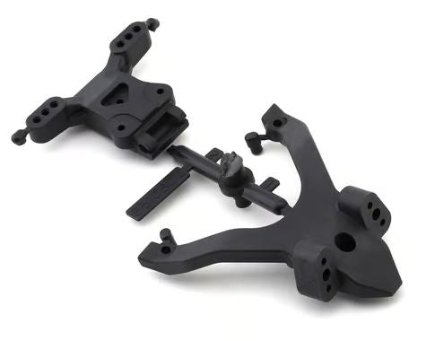 RC10B7 FT Top Plate and Ballstud Mount, Carbon