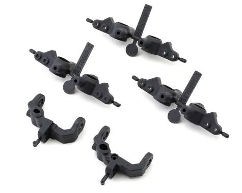 RC10B7 FT Caster and Steering Blocks, Carbon