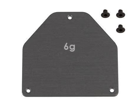 RC10B7 FT Aluminum Servo Weight Plate, 6g