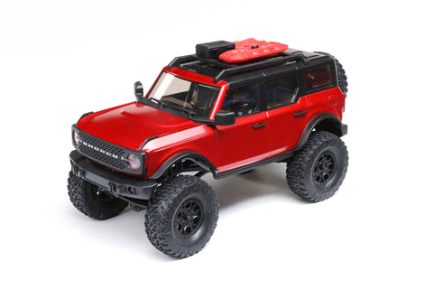 Axial AXI00006T1 SCX24 2021 Ford Bronco 1/24 4X4 Crawler RTR, Red