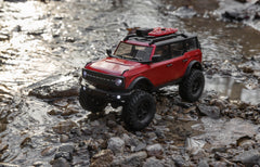 SCX24 2021 Ford Bronco 1/24 4X4 Crawler RTR, Red