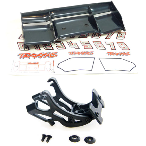 Traxxas 1/10 E-Revo Brushless Wing Mount & Black Wing