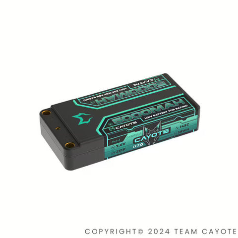 Team Cayote 7.6V 2S LIHV LiPo Battery, 5000mah 145C Shorty