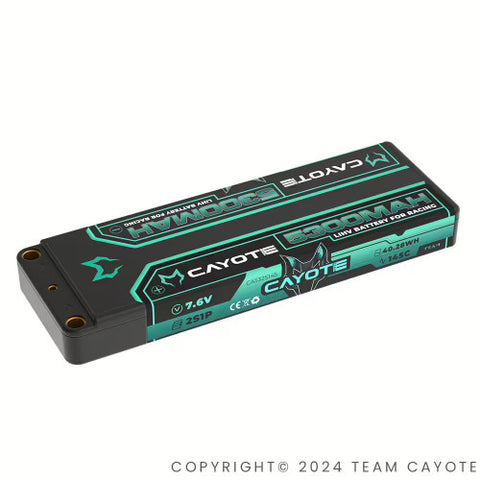 Team Cayote 7.6V 2S LIHV LiPo Battery, 5300mah 145C