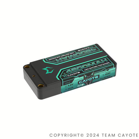 Team Cayote 7.6V 2S LIHV LiPo Battery, 4600mah 145C Shorty