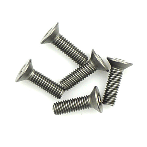 Titanium Countersunk Hex Screws, M3x10