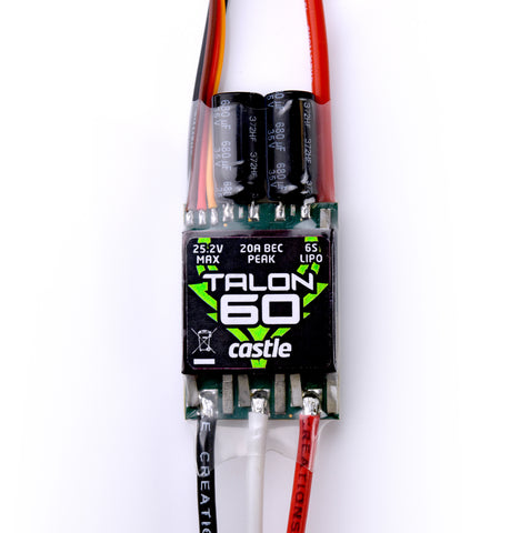 Talon 60 ESC, 25.2V, 2S-6S LiPo