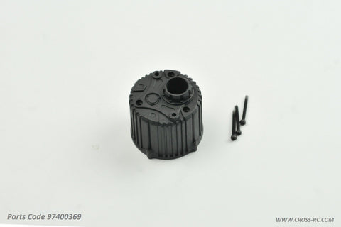 Gearbox Housing, Plastic, Screws