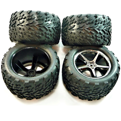 Traxxas 1/10 E-Revo 4 Talon Tires & Gemini Wheels