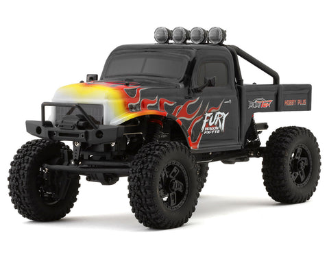 Fury Wagon 1/18 Brushless Rock Crawler, Black/Flames