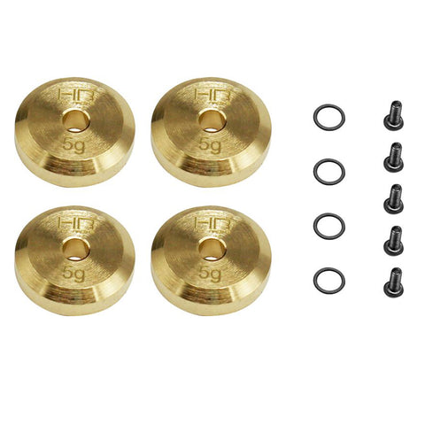 SCX24 Axle Weights, Brass