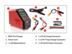 Hitec 44246 RDX1 Pro AC/DC 00W Single Ch Multi-Chem Charger