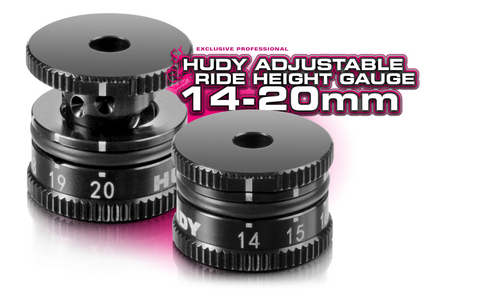 Adjustable Chassis Ride Height Gauge, 14mm-20mm