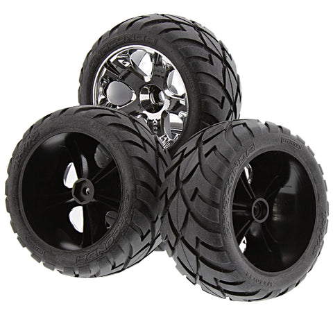 Traxxas 1/10 Jato Anaconda Tires & 12mm Hex All Star Wheels