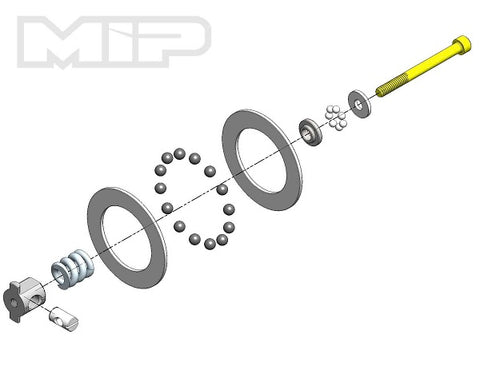 Super Diff Rebuild Kit, Carbide, TLR 22