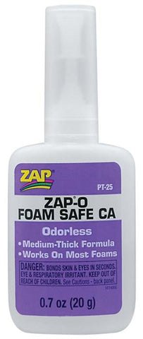 Zap-O Foam Safe CA+ Odorless, .7 oz