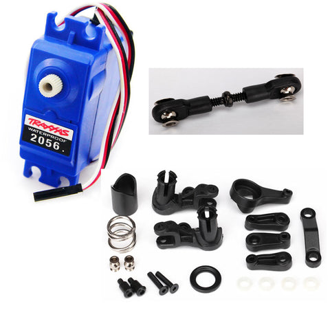 Traxxas 1/10 Stampede 2WD XL-5 2056 High Torque Waterproof Servo, Linkage & Saver