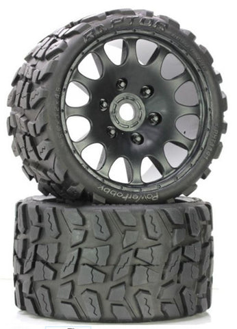 Raptor Belted Monster Truck Wheels / Tires