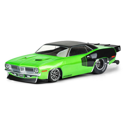 Pro-Line 3550-00 1972 Plymouth Barracuda Body, Clear, Slash 2WD Drag