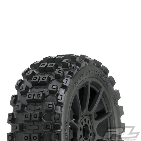 Badlands MX M2 Buggy Tires, Mach 10 Wheels, Black