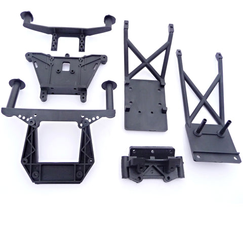 Traxxas 1/10 Slash 2WD F-150 Raptor Front & Rear Skid Plates, Shock Towers, & Body Mounts