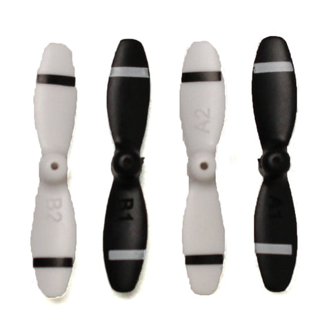 Black & White Propeller Blade Set