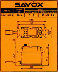 Super Torque Steel Gear 6.0V Digital Servo .13/416