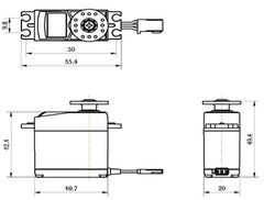 Savox SC-0251MG High Torque Metal Gear Digital Servo .18/222