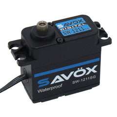 SAVSW1211SG-BE SW-1211SG-BE Waterproof HV Coreless Digital 7.4V Servo, Black Ed.