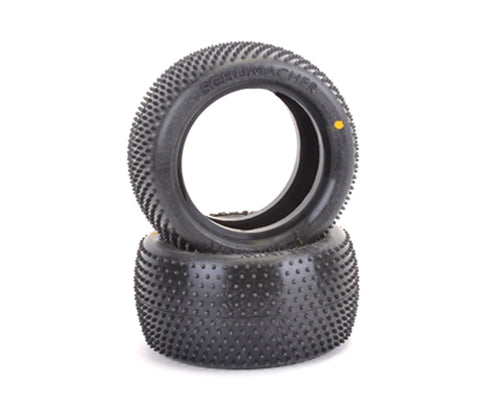 Mini Pin 1 1/10 Tire, Yellow, Rear