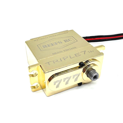 Triple 7 Brass Edition Waterproof Servo, .08sec/777oz