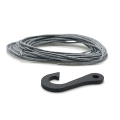 Synthetic Winch Line & Steel Hook