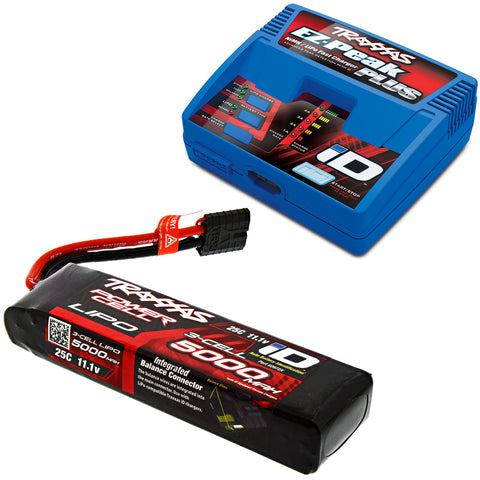 Traxxas 1/5 Spartan 5000mAh 11.1V 3S iD LiPo Battery & EZ-Peak Charger