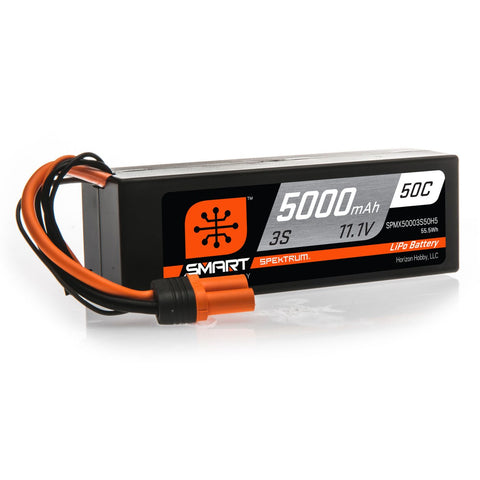 Smart 3S 11.1V LiPo Battery, 50C 5000mAh, IC5