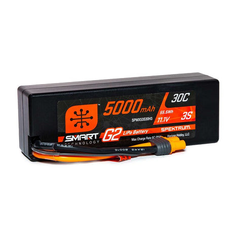 Smart G2 3S 11.1V LiPo Battery, 5000mAh 30C, IC3 Plug