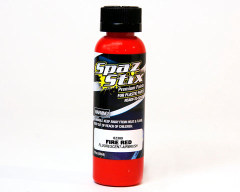 Fire Red Fluorescent Airbrush Paint, 2oz