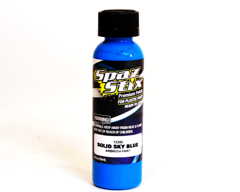 Solid Sky Blue Airbrush Ready Paint, 2oz