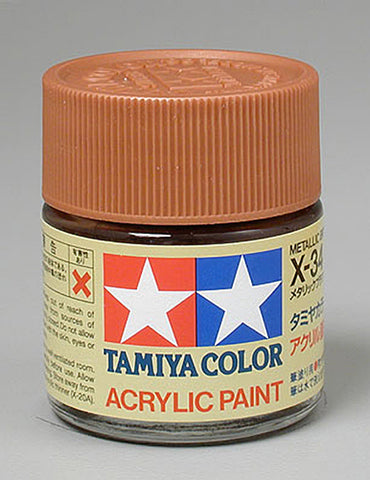 X-34 Acrylic Paint, Metallic Brown, 3/4 oz