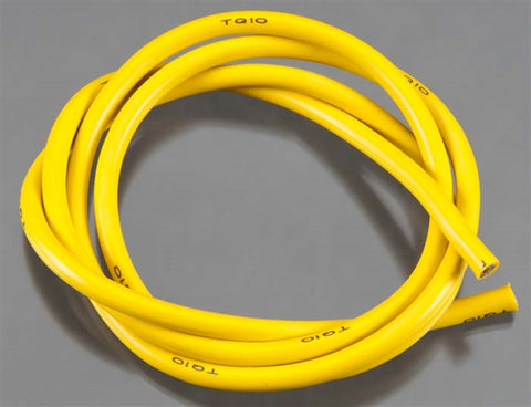 10 Gauge Super Flexible Wire, 3', Yellow