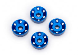 Machined Aluminum Wheel Washers, Blue