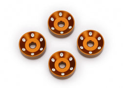 Machined Aluminum Wheel Washers, Orange