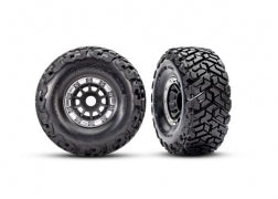 L&R Maxx Slash Belted Tires & Wheels, Black Satin (2)