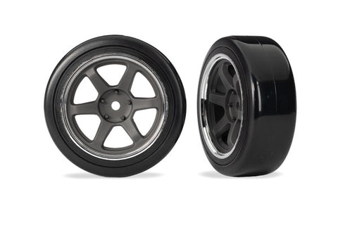 Drift 1.9" Tires & Wheels w/ Chrome Rim (2)