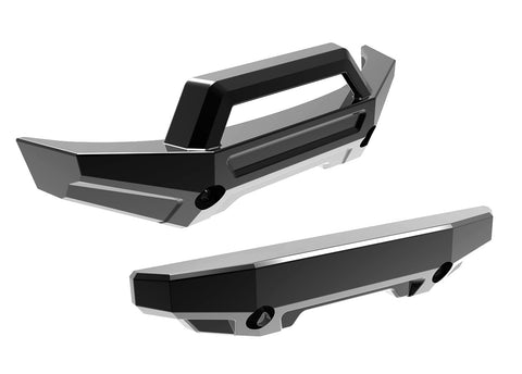 Front & Rear Bumper, Black Chrome