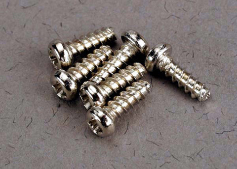 Traxxas 2674 Round Head Self-tapping Screws, 2x6mm