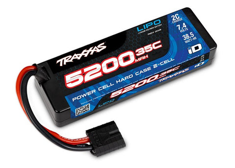 Power Cell Hard Case 7.4V 2S LiPo Battery, 5200mAh 35C